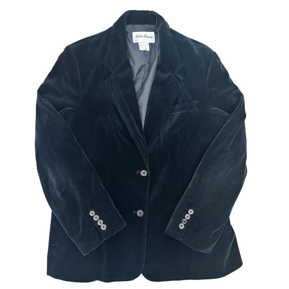 Vintage 50’s Martha Manning Velvet Blazer  100% Cotton Shell Excellent Condition